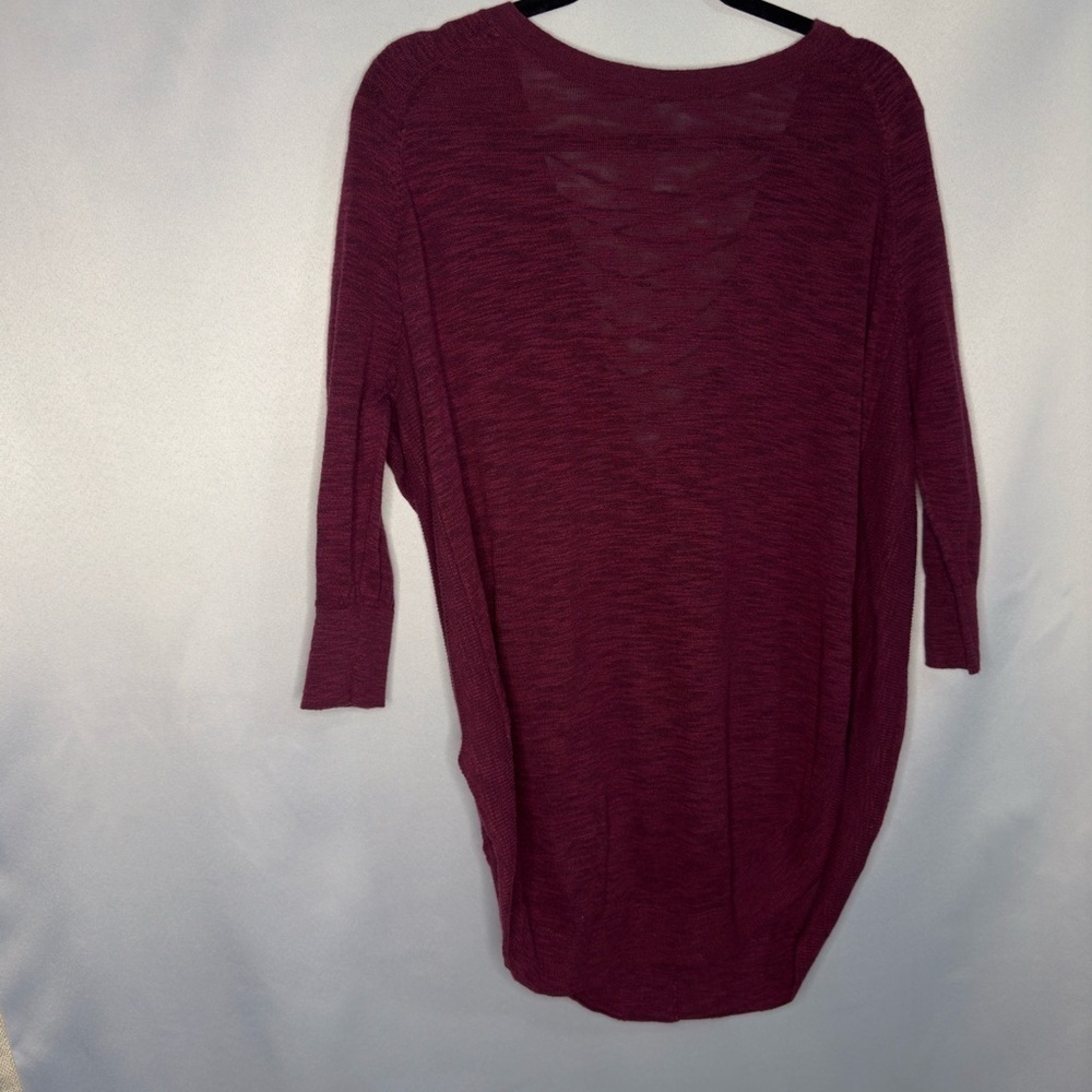 Express strappy back tunic, burgundy size medium